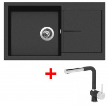 Sinks INFINITY 860 Metalblack + Mix 3 P GR 